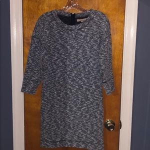 Blue/white work dress